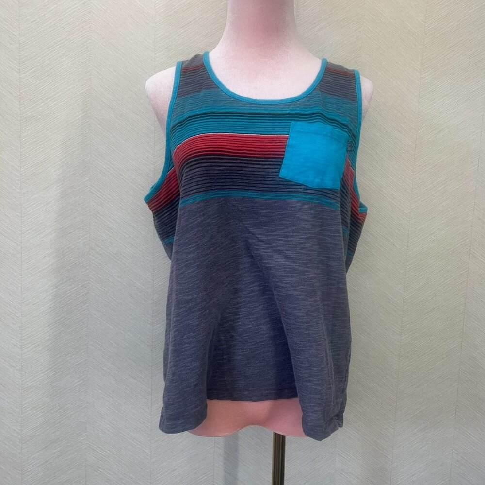 Valor Collective Striped Tank Mens Size M